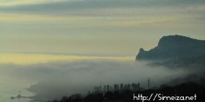 Гора Кошка в тумане